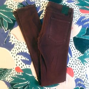 Mar CoOperative Burgundy Skinny Jeans—25